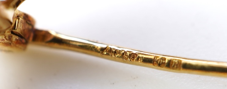 Asprey, a sapphire and diamond brooch, circa 1991